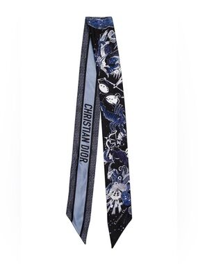 Christian Dior Mitzah Zodiac Fantastico Silk Twilly